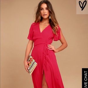 Lulu’s Red Wrap Dress